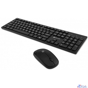 Клавиатура + мышь Oklick S255W Black USB  беспроводная slim [1909361]