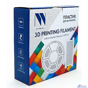 Филамент NVPRINT PLA White для 3D печати диаметр 1.75мм  длина 330 метров  масса 1 кг
