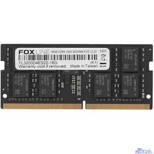 Foxline SODIMM 16GB 3200 DDR4 ECC CL22 (1Gb*8) FL3200D4ES22-16G
