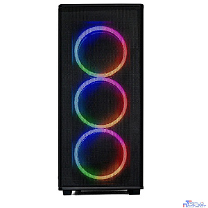 XASTRA Корпус A300 4FRGB  Black ATX/Mesh/ full-size TG / 4x120mm FR120-FRGB fans/ A300-4FR12F
