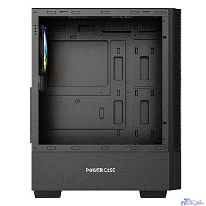 Powercase Mistral AY3B ARGB, Tempered Glass, 2x 140mm +1x 120mm ARGB Fans, чёрный, ATX  (CMAYB-A3)