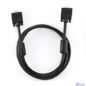 Gembird/Cablexpert CC-PPVGA-10m, Кабель VGA Premium ,  15M/15M, 10м, серый, тройной экран, феррит.кольца