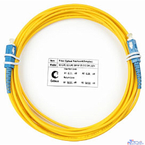 Cabeus FOP(s)-9-SC-SC-7m Шнур оптический simplex SC-SC 9/125 sm 7м LSZH