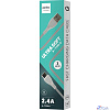 PERFEO Кабель USB A вилка - C вилка, 2.4A, серый, силикон, длина 1 м., ULTRA SOFT (U4711)