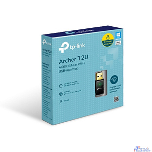 TP-Link Archer T2U Компактный двухдиапазонный USB-адаптер с поддержкой Wi-Fi AC600