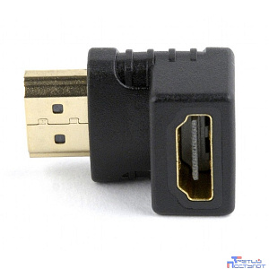 Cablexpert Переходник HDMI-HDMI 19F/19M, угловой  соединитель 90 градусов, золотые разъемы (A-HDMI90-FML)