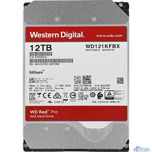 12TB WD Red Pro (WD121KFBX) {Serial ATA III, 7200- rpm, 256Mb, 3.5"}