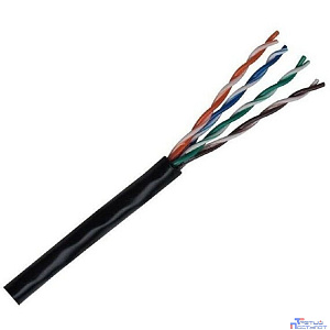 Кабель NEOMAX [NM711032-100М-РТ] U/UTP cat.5e 4x2x0.46, 25 AWG, медь, внешний, PE, 100м, черный