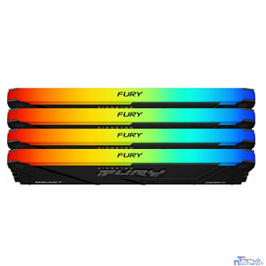 Kingston 64GB 3600MT/s DDR4 CL18 DIMM (Kit of 4) FURY Beast RGB KF436C18BB2AK4/64