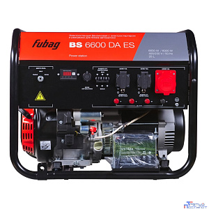 FUBAG BS 6600 DA ES Электростанция бензиновая [641693/646282] {Электростартер, 6.6 кВа/6.0 кВт, 230/400 В, 420 объем см3, 8,0/10,9 кВт, л.с., 78 дБ 7м, Время работы 9.5ч, 25 л бак, 87.4 кг}