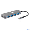 D-Link DUB-2340/A1A Концентратор с 4 портами USB 3.0 (1 порт с поддержкой режима быстрой зарядки), 1 портом USB Type-C/PD 3.0 и разъемом USB Type-C