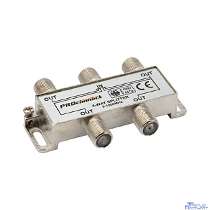 PROconnect (05-6023) Делитель сигнала ТВ х 4 под F разъём 5-1000 МГц
