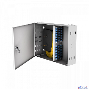 NTSS Кросс настенный NTSS PREMIUM предсобранный, 48 портов SC/UPC, 9/125 мкм, (розетки, сплайс 2шт, КДЗС, пигтейлы) NTSS-WFOB-PM-48-SC/U-9-SP1.5G4A