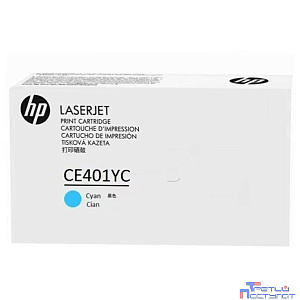 HP Картридж CE401YC лазерный голубой (белая коробка)