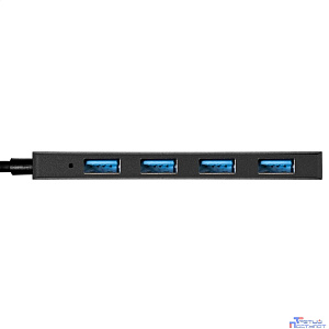 Exegate EX296928RUS USB-Хаб (концентратор) 4-в-1 ExeGate DUB-4P/3 (кабель-адаптер USB3.0 --> 4xUSB3.0, Plug&Play, черный)