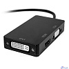 ORIENT Кабель-адаптер C309, DisplayPort M -> HDMI/ DVI-I/ VGA, длина 0.2 метра, черный (30309)