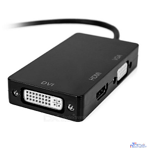 ORIENT Кабель-адаптер C309, DisplayPort M -> HDMI/ DVI-I/ VGA, длина 0.2 метра, черный (30309)