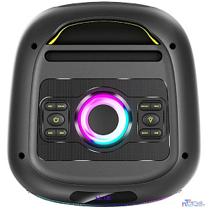 RITMIX SP-770B черный {Bluetooth, FM-радио, RGB-подсветка, AUX, USB, microSD (до 32 Гб, MP3), дисплей: LED, до 6 часов, вход: Jack 6.3 мм, Jack 3.5 мм, USB, 3600 мАч, 3.7 В, USB Type}