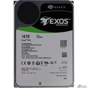 16TB Seagate Exos X16 (ST16000NM002G) {SAS 12Gb/s, 7200 rpm, 256mb buffer, 3.5"} (clean pulled)
