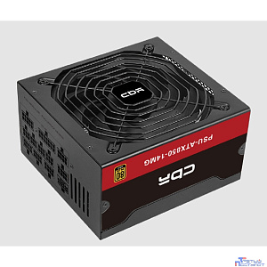 Блок питания CBR ATX 850W 80+ Gold, Full Modular, DC-DC, APFC, 24pin, 1*PCIE5.1(12+4pin), 2*8-pin(4+4P), 3*6+2pin, 5*SATA, 3*IDE, 14cm fan, 1.5м кабель питания, черный [PSU-ATX850-14MG] BOX
