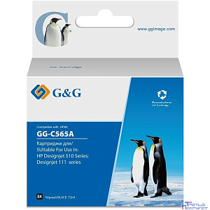 Картридж струйный G&G GG-C565A черный (72мл) для HP DJ 510