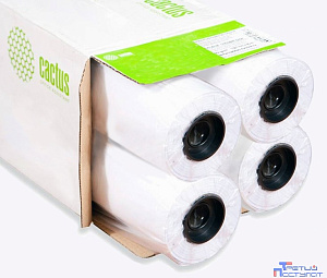 Бумага Cactus CS-LFP90-1067457-4 42"(A0+) 1067мм-45.7м/90г/м2/белый CIE171% для струйной печати втулка:50.8мм (2") (упак.:4рул)