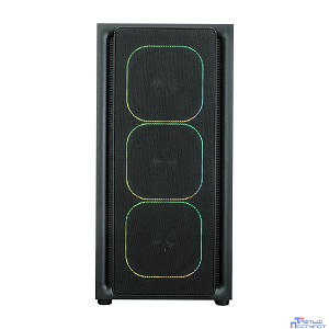 XASTRA Корпус  A411M 4ARGB-FC Black mATX/Mesh /ScrewlessTG+mesh panel/ 4x120mm ARGB PWM FC fans/ A411M-4FC12A