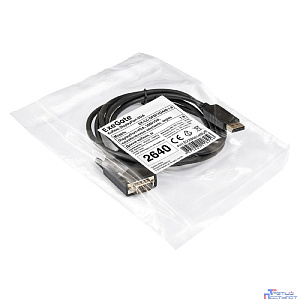 Exegate EX284914RUS Кабель DisplayPort-VGA ExeGate EX-CC-DPM-VGAM-1.8 (20M/15M, 1,8м, позолоченные контакты, экран)"
