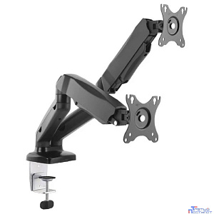 ONKRON G160 чёрный {Для двух экранов с диагональю 13"-32" Допустимая нагрузка: 2 x  (2-8 кг) VESA: 75x75, 100x100 мм}