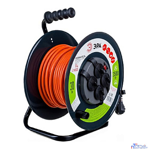ЭРА Б0046850 Удлинитель силовой RMx-4es-3x1.5-30m-IP44 на м. катушке c/з 4 гн 30м ПВС 3х1.5