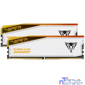 Память DDR5 2x16GB 6600MHz Patriot PVER532G66C34KT Viper Elite 5 Tuf Gaming RGB RTL Gaming PC5-52800 CL34 DIMM 288-pin 1.4В kit single rank с радиатором Ret