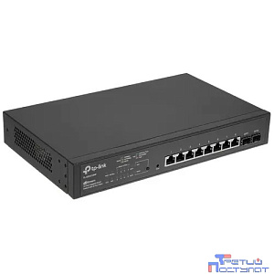 TP-Link SG2210MP Коммутатор JetStream Smart с 8 гигабитными портами PoE+ и 2 портами SFP