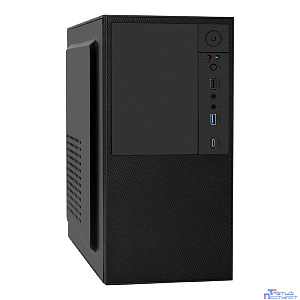 Exegate EX299407RUS Корпус Minitower ExeGate BAA-308UC-AA500 (mATX, БП AA500 с вент. 8см, 1*USB+1*USB3.0+1*TypeC, HD Audio, черный)