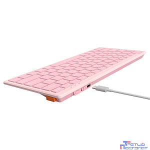Клавиатура A4Tech Fstyler FBX51C розовый USB беспроводная BT/Radio slim Multimedia (FBX51C PINK)
