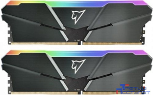 Модуль памяти Netac Shadow RGB DDR4-3200 16Gb (8Gb x 2)  C16 Grey