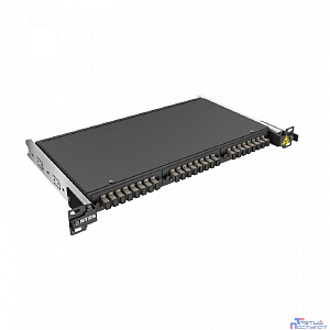 NTSS Кросс 19" NTSS PREMIUM выдвижной, предсобранный 1U, 8 портов SC/UPC, 50/125 мкм, (сплайс, пигтейлы, кдзс, планки, адаптеры), черный, RAL9005 NTSS-RsFOB-PM-1U-8-SC/U-50-SP1.5G1A-BL
