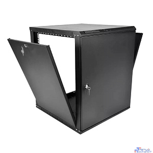 ЦМО Шкаф телекоммуникационный настенный разборный ЭКОНОМ 18U (600 x 350) дверь металл, цвет черный (ШРН-Э-18.350.1-9005)