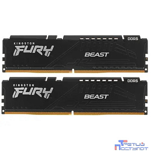 Kingston DDR5 64GB Kit (2x32Gb) 5200 MT/s CL40 KF552C40BBK2-64