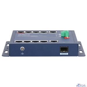 DAHUA DH-CHS4110-8ET-90-F 8-портовый PoE коммутатор управляемый: 8 RJ45 10/100Мбит/с , 1 RJ45 10/100/1000Мбит/с, 1 комбинированный SFP/RJ45 10/100/1000Мбит/с  до 90Вт IP30, IK06; плоский