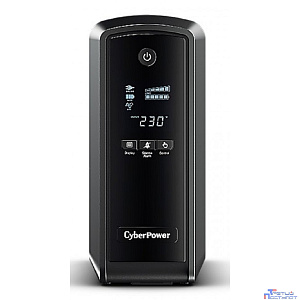 ИБП CyberPower CP900EPFCLCD {Line-Interactive, Tower, 900VA/540W USB/RJ11/45/USB charger A (6 EURO), 12В/9 Ач х 1}