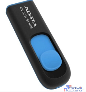 A-DATA Flash Drive 512GB DashDrive USB3.0 черный/синий [UV128 AUV128-512G-RBE]