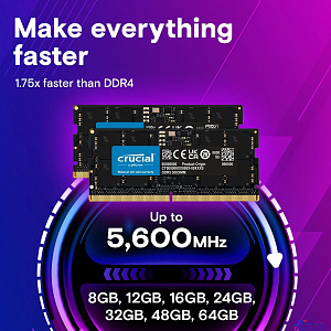 DDR5 Crucial 8Gb 5600MHz CT8G56C46S5 CL46 SO-DIMM