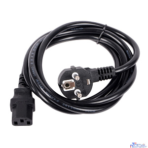 VCOM CE021-CU1.5-1.8 Кабель компьютер --> розетка 220V ( угловая Евровилка) <VDE> 3G*1.5mm2  , 1,8м
