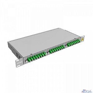 NTSS Кросс 19" NTSS PREMIUM, предсобранный 1U, 16 портов LC/APC duplex, 9/125 мкм, (сплайс, пигтейлы, кдзс, планки, адаптеры) NTSS-RFOB-PM-1U-16-2LC/A-9-SP1.5G1A