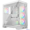 XPG INVADER X WHITE (INVADERXMT-WHCWW) Mid-Tower Gaming ATX PC Case with Panoramic View, Tempered Glass Panels, and RGB Lighting Black