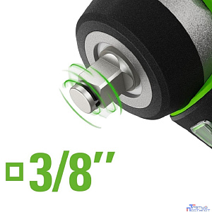 Greenworks G24IW200 Гайковерт ударный аккумуляторный, 24V, 200 Нм, бесщеточный, 3/8'', 1х2Ач,ЗУ,кор [3803607CUA]