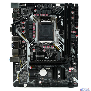 Материнская плата mATX Afox IH410D4-MA5-V4 (LGA1200, B460, 2*DDR4 (3000), PCIe, M.2, 4*SATA 6G, 2*USB 3.2, 2*USB 2.0, HDMI)