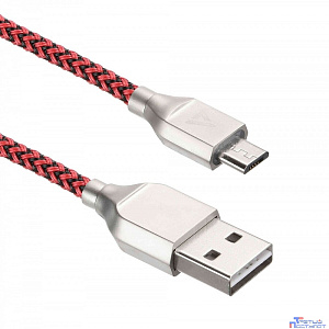 Кабели USB ACD USB кабель ACD-Titan MicroUSB ; USB-A Нейлон, 1м, красно-черный (ACD-U927-M1R)