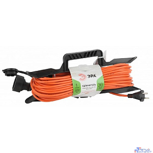 ЭРА Б0043041 Удлинитель силовой UFx-1-2x1.0-30m на рамке без заземления 1 розетка 30м ПВС 2х1мм2