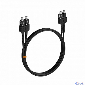 Шнур оптический NTSS dpc SC/UPC-SC/UPC 50/125 3.0мм 10м черный LSZH (патч-корд)